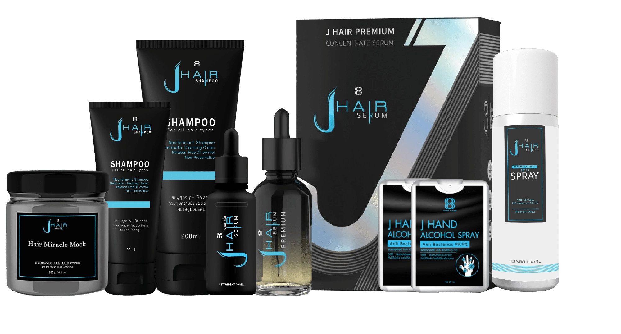 ผลิตภัณฑ์ดูแลเส้นผม JHAIR แก้ผมร่วง ผมบาง หัวล้าน รังแค