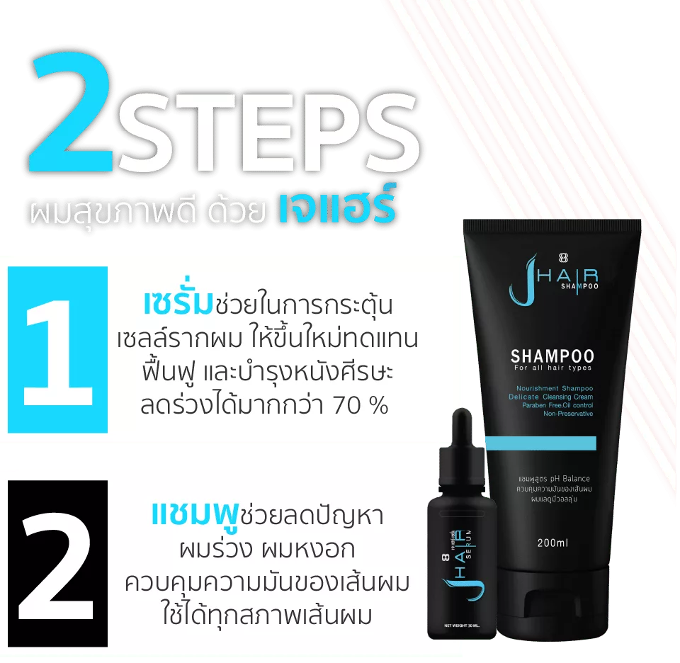 J HAIR เซรั่มปลูกผม ปลูกคิ้ว ปลูกหนวดเครา